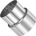 PATIKIL 3.1" ID to 2.8" OD Exhaust Adapter Reducer Connector, Universal Stainless Steel Stove Pipe Round Duct Coupler Fitting for Water Heaters Wood Stoves Fireplaces Camping