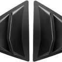 Compatible with Toyota Camry 2018-2024 Rear Side Window Louvers, Matte Black Racing Style Exterior Trim for 8th Gen SE XSE LE XLE TRD Models, High-Grade ABS C-Pillar Decor, 2PCS