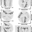 Baby Silicone Fondant Molds Baby Shower Theme Cake Decorating Mold Baby Feet Hand Fondant Molds For Cupcake Topper Candy Chocolate Gum Paste Polymer Clay Set Of 6