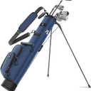 Lightweight Sunday Golf Stand Bag, Small Par 3 Carry Bag with Cooler Pocket, Holds Up to 6 Clubs for Men & Women
