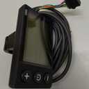 Electric LCD Display Meter, S866 LCD Display Meter, Speedometer Odometer, 24V 36V 48V Electric Scooter Control Panel with Plug for 22.2mm/0.9in Handlebars