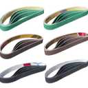 24 Pcs 1/2" x 12" Replacement Belt Kit for Work Sharp Original Knife & Tool Sharpener and Combo Knife Sharpener (WSKTS & WSKTS-KT) - 80/120/240/400/1000/1200 Grits.