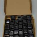 28 Pcs Chair Leg Sliders for Carpet, Square Chair Leg Floor Protectors Glides, Silicone Furniture Leg Protectors Caps, Carpet Protectors Table Feet Teflon Covers Pads (Fit:1-1/8" ~ 1-1/2")