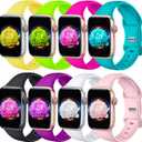 8 Pack Bands Compatible with Apple Watch Band 38mm 40mm 41mm 42mm 44mm 45mm 46mm 49mm for Women Men, Soft Silicone Sport Strap for iWatch Series Ultra 11 10 9 8 7 6 5 4 3 2 1 SE/SE 2nd/SE 3nd