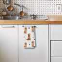 Golden Retriever Kitchen Towels,Golden Retriever Gifts Waffle Weave Decorative Dish Towels, Dog Mom Lovers Gifts Decorative Hand Tea Towel for Bathroom Kitchen, Pet Lover Gift, 16x24 Inch