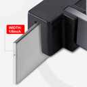 Epakh 36 Pcs Metal File Cabinet Rails Set Include 12 Cabinet Divider Rails 24 Hanging File Rail Clips for Hanging Folder Frame Bars Office Storage, Drawer Thickness Less Than 1/8 Inch(Aluminum)