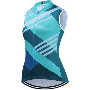 Women's Cycling Jersey Set Sleeveless Bike Shirts Cycling Vest Shorts Bicycle Clothing Short with Gel Padded (Medium, Be13)