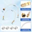 Seastar Hydraulic Steering Bleed Kit -Leak-Proof & Quick Connection Marine Bleeder Tool for Boat Steering SystemsUpgraded Cap Thread for Bottle Has Seal and Prevent Leaks Fluid-Brass1