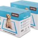 Best Pet Supplies XL (36 x 28 Inches) Puppy Pads 100 Count - Super Absorbent Dog Training Pads, Quick-Dry, Odor Control, Disposable Pee Pads, Leak-Proof Wee Wee Pads for Indoor Dogs  Baby Blue