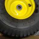 15x6.00-6 Lawn Mower Tires(Yellow Wheel)15x6-6 Front Tire Replacement for Craftsman/John Deere/Cub Cadet Riding Mowers,4 Ply Tubeless-3" Offset Hub,3/4" Bushing, 1 pcs