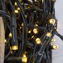 LJLNION 1000LED Christmas Lights, Extra Long 328FT Xmas Green Wire Fairy String Lights Plug in Outdoor, Remote Control & 8 Lighting Modes, Waterproof for Wedding Party Bedroom Decorations, Warm White