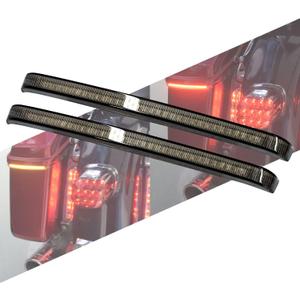 LED Saddlebag Tail Light Running Brake Sequential Turn Signal Lamp Fit for Harley Touring Road King Road Gilde Street Gilde Electra Glide Ultra Limited CVO 2014-2023 (Smoked Lens)