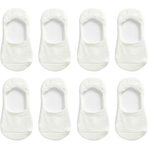 VWU Toddler Socks No Show Kids Baby Thin Cotton Socks Anti Slip Color Assorted 1-8T (White 8 Pack) VWU Toddler Socks No Show Kids Baby Thin Cotton Socks Anti Slip Color Assorted 1-8T (White 8 Pack)