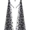 Halloween Gothic Devil Antelope Sheep Horn Headband Flower Crown with Black Mesh Veil Hair Hoop Cosplay Costume Proms Party Headwear