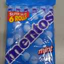 Mentos Chewy Mint Candy Roll, Mint, 14 Pieces Per Roll, 6 Count Party Pack, Set of 2