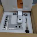 Tow Hitch- Fits 2.5'' Receiver Only, 6'' Drop/Rise Drop, Dual Ball (2'' X 2-5/16''), Adjustable Aluminum Trailer Hitch for Heavy Duty Truck -18,500 Gtw with Trailer Locks-312506 (Silver)