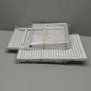 KIKIBRO Expandable Cabinet Shelf Organizers, Kitchen Small Stand Rack Organization for Countertop Cupborad Pantry, White 2 Pack