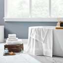 Modern Threads 6-Piece Rayon from Bamboo & Cotton Blend Towel Set - Ultra Soft & Absorbent, White, 54 inches x 30 inches