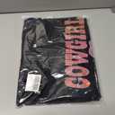 Oversized Western Cowgirl Shirts for Women Country Music Rock Band Tshirt Black, XL