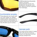 4 Pair Motorcycle Glasses Riding Glasses UV Protection Windproof And Dustproof Motorcycle Foam Cushion Goggles