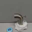 Slip-On Extra Long Tub Spout with Diverter, 1/2 Inch Slip Fit Connection, Brushed Gold