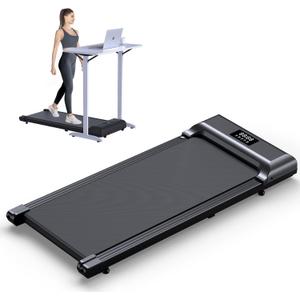 Walking Pad, Under Desk Treadmill for Home Office, 2.5HP Walking Pad with 300lb Weight Capacity, Portable Teadmill with Remote Control, LED Display