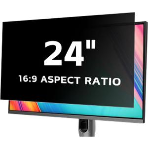 24 Inch Computer Privacy Screen for 16:9 Aspect Ratio Widescreen Monitor, Eye Protections Anti Glare Blue Light Computer Monitor Privacy Filter, 24 inch Protector Film