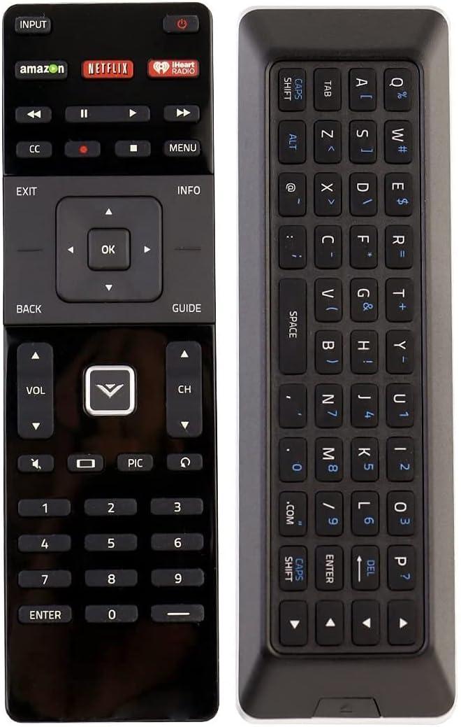 Universal Remote Control, XRT500 Compatible with All Vizio Smart TV Including Dual Side QWERTY Keyboard with Back Light