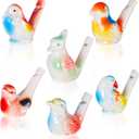 Gejoy Bird Water Whistles for Kids Ceramic Bird Call Warbling Water Whistles Colorful Porcelain Toys for Kids Adults Birthday Easter Gift (6 Pcs, Stylish)