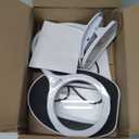 eSynic Magnifying Glass with Light and Stand USB-C Rechargeable 5X &10X 110mm Large Len 15 LEDs 3 Brightness Levels Flexible Desktop Magnifier Lamp with Clamp & Base for Reading Crafts Jewelry Repair