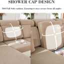 Soothing Home Sofa Covers, Sofa Hero Covers for Couch, Couch Cushion Covers, Sofa Covers Washable Sectional Couchs Covers Stretch Slipcovers for Pets (Khaki,Extra Large Single Seat Cover)