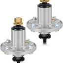 Lawn Mower Spindle for John Deere S240 X300 X304 X310 Z225 Z245 EZTrak Mandrel Assembly Replacement Part Number AM136733 AM143469 AM134292 2-Pack