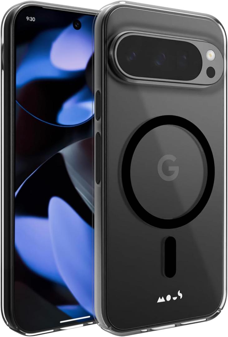 Mous for Google Pixel 9 Pro Case Clear MagSafe Compatible - Super Thin - Crystal Clear & Slim Design