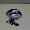 LORELEI X8 Over-Ear Wired Headphones with Microphone with 1.45m-Tangle-Free Nylon Line&3.5mm Plug, Lightweight Foldable & Portable Headphones for Smartphone,Tablet,Computer,Mp3/4(Dark Purple)