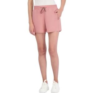 Pacific Trail Ladies' Elastic Waist Band Side Pockets Casual Shorts (X-Large, Vintage Pink)