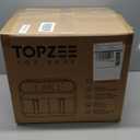 Topzee 8QT Dual Basket Air Fryer  Large 8-Quart Air Fryer with Independent Temperature Control, 8 Preset Functions, Match & Finish Together Mode, Clear Viewing Windows, Black