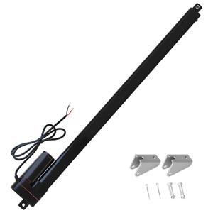 JQDML 24 Inch Long Stroke Linear Actuator 12V IP65 Waterproof Heavy Duty 660lbs/3000N Electric Actuator 0.2"/s with Mounting Brackets,for Window Opener,Door Opener,Solar Tracker