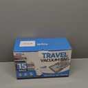 15 Packs Vacuum Bags for Travel with Rechargeable Pump, 3 Sizes Vacuum Seal Bags for Clothing, Compression Vacuum Travel Bags for Luggage, Vacuum Packing Bags for Closet Organization