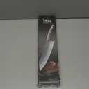 SYOKAMI Japanese Kitchen Knife, 8.2 Inch Chef Knife, Carbon Steel Kiritsuke, Razor Sharp Santoku for Precision Cutting, Damascus Pattern, Full Tang Wood Handle,Thanksgiving Christmas Cooking Gifts