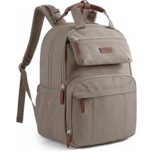 mommore Diaper Bag Backpack, Large Diaper Bag Travel Backpack for Mom Dad, Quick Access Baby Bag with Insulated Pockets, Changing Pad, Stroller Straps (1-coffee Brown)