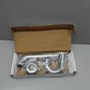 Westbrass D400-1-26 1-1/2" OD 17 gauge P-Trap with High Box Flange, Polished Chrome