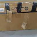 48 inch Ceiling Fan No Lights Remote Control 3 Blades Reversible DC Motor, Modern, Black