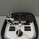 HOSPAN Collapsible Foot Spa with Heat, Bubble, Red Light, and Temperature Control, Foot Bath Massager with 8 Shiatsu Massage Rollers, Pedicure Foot Spa for Relaxation and Stress Relief, Black