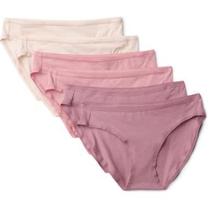 Amazon Essentials Women's Breathable Cotton Bikini Brief Underwear with Full Coverage, Multipacks, Size Medium