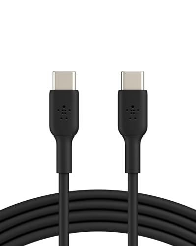 Belkin BoostCharge USB-C to USB-C Cable (1M/3.3ft) for iPhone 17, iPhone 17 Pro, Samsung Galaxy S25, S24, Pixel 10 & 9, iPad Pro, Nintendo Switch 2, Carplay & More – Black