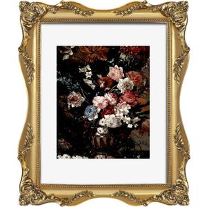 11x14 Gold Frame Vintage Picture Frame Victorian Ornate Gothic | Real Glass, Matted to 8x10 or 11 x 14 Photos, Wall Hanging