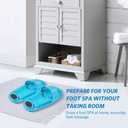 Silicone Shower Foot Scrubber Personal Foot Massage and Cleaning, Non-Slip Foot Scrubber for Men and Women (1PCS Blue) 11.5x5.5"