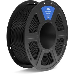 ELEGOO PETG Filament 1.75mm Black 1KG, 3D Printer Filament Dimensional Accuracy +/- 0.02 mm, 1kg Spool(2.2lbs) Fits for Most FDM 3D Printers
