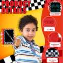 Nezyo 12 Pack Race Car Party Favors Mini LCD Writing Tablet 4.6 Inch Doodle Board Drawing Tablet Erasable Reusable Electronic Drawing Pads for Race Car Party Decor Birthday Supplies