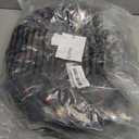 MECCANIXITY Battle Rope 10ft x 1.5 Inch Polyester Workout Rope Heavy Fitness Exercise Rope for Strength Training Home Gym Muscle Building, Black Red